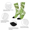 Jungle Palm Leaves Women Printed Crew Socks Funny Funky Socks Soft Polyester Novelty Gifts for Artists Men - 4 of 4