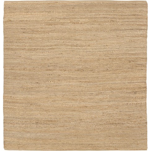 Nourison Farmhouse Natural Jute Flatwoven Rug Natural 8' X Square : Target