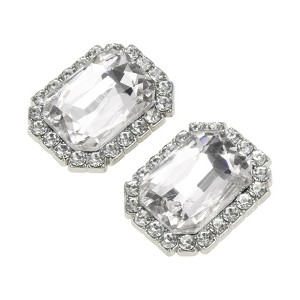 Unique Bargains Gemstone Style with Detachable Clip Shoe Accessories 2 Pcs - 1 of 4