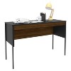 Mallorca Desk Black/Dark Brown - Polifurniture: Modern Home Office Furniture, 47" Workstation - 4 of 4