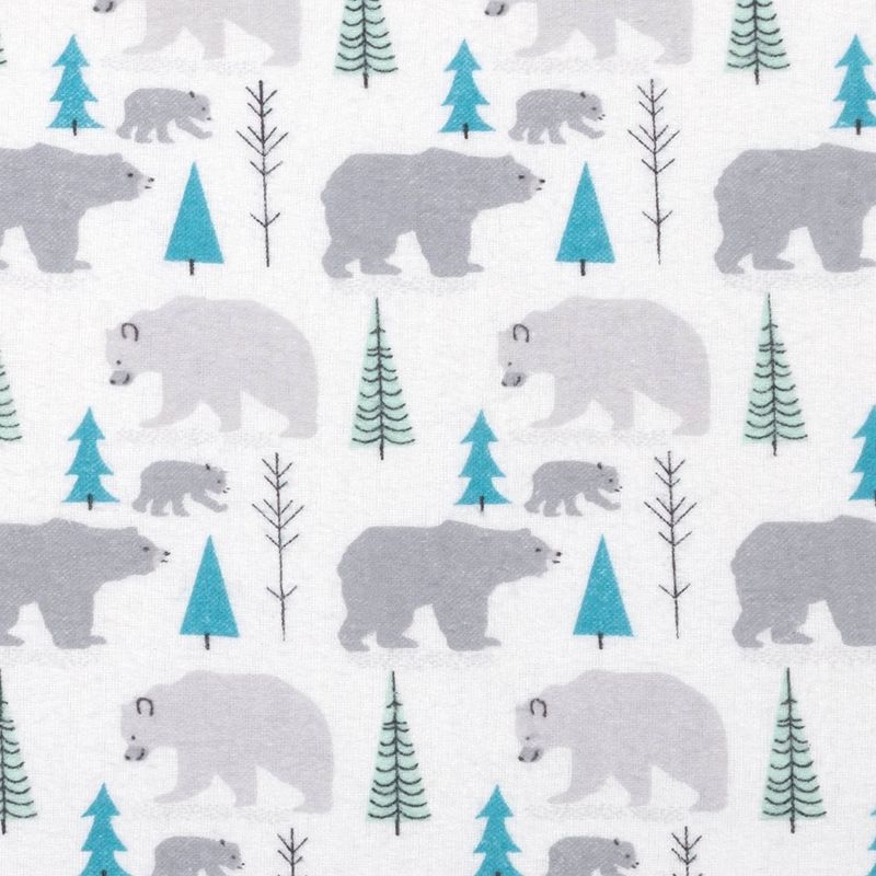 Trend Lab Flannel Receiving Blankets - Forest Bear 4pk, 5 of 7