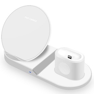 Link 3 in 1 Apple Wireless Charging Station for iPhone, Apple Watch and Airpods - 1 of 4