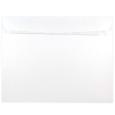 JAM Paper 10 x 13 Booklet Catalog Envelopes with Peel and Seal Closure White 356828787D