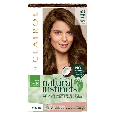 Natural Instincts Clairol Non Permanent Hair Color 5g Medium Golden Brown Pecan 1 Kit