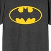Batman Emblem Men's Charcoal Heather Crew Neck Short Sleeve T-shirt - 2 of 2