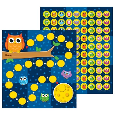 Carson Dellosa Education Owls Mini Incentive Charts (30 charts)