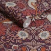 William Morris at Home Strawberry Thief Plum Wallpaper - 3 of 4