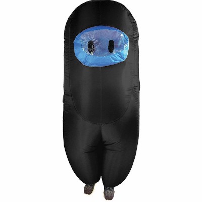 Amongst Us Imposter Sus Crewmate Inflatable Child Costume Black | Standard