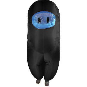 Amongst Us Imposter Sus Crewmate Black Inflatable Child Costume | Standard