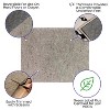 Emma and Oliver Non-Slip 1/4 Inch Thick Gray Multi-Surface Reversible Area Rug Pad - 4 of 4