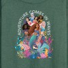 Women's - Disney - Adventure Comes In Waves Lightweight French Terry Wide Neck Long Sleeve Shirt - 2 of 4