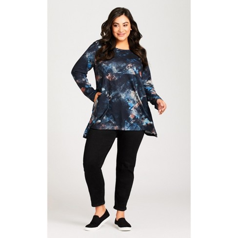 Avenue  Women's Plus Size Pull On Ponte Pant Black - Petite - 20w : Target