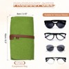 Unique Bargains Felt Soft Portable Storage Scratch-Resistant Eyeglasses Bag 3 Pcs - 2 of 4
