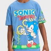 Boys' Sonic the Hedgehog Wrap Short Sleeve Graphic T-Shirt - Blue - 2 of 4