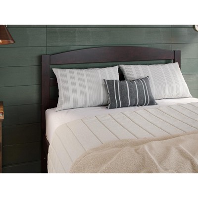 Espresso Warren Full Platform Bed with Sleek Foot Drawer