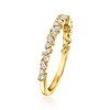 Pure Collection by Ross-Simons 0.30 ct. t.w. Baguette and Round Lab-Grown Diamond Ring in 18kt Gold Vermeil - 3 of 4