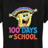 Women's - SpongeBob SquarePants - 100 Days Of School Spongebob Short Sleeve Graphic T-Shirt - 2 of 4