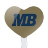 California State University Monterey Bay Secondary Logo Heart Love Cupcake Picks Toppers Decoration Set of 6 - 2 of 4