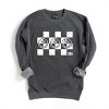 Simply Sage Market S.W.Smiley Checkered X Face Garment Dyed Sweatshirt - 2 of 4