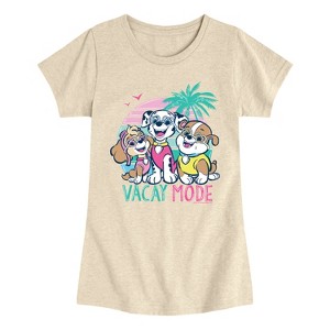 Girls' - Paw Patrol - Vacay Mode Fitted Short Sleeve Graphic T-Shirt - 1 of 4