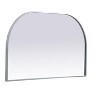 Elegant Lighting Metal Frame Arch Mirror 39x24 Inch in Silver - 3 of 4