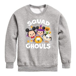 Boys' - Disney - Squad Ghouls Graphic Long Sleeve Fleece Sweatshirt - 1 of 4