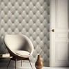 Veer Decor Faux Plush Quilted Diamond Upholstery Wallpaper - 2 of 4