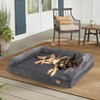 Artloge Large Grey Dog Sofa Bed Memory Foam Calming Orthopedic Pet Mattress Cushion Waterproof Bolster Dog Couch Bed with Removable Washable Cover - 4 of 4