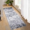 Abstract Machine Washable Rug with Rubber Backing for Living Room Stain Resistant Accent Rug Low Pile Ultra Soft Non Slip Rug - 3 of 4