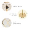 65" Novogratz X Globe Kinsley Matte Brass Floor Lamp: Standing Lamp for Living Room - Globe Electric - 2 of 4