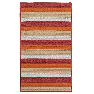 Colonial Mills Norwood Braided Rug, Orange Red 2x3, Rectangle Shape - 1 of 4