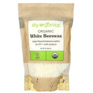 Sky Organics Organic White Beeswax, 16 oz (454 g) - 1 of 2