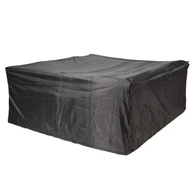 91'' Square Durable and Water Resistant Outdoor Furniture Cover Black
