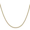 Chisel Stainless Steel Polished Yellow IP-plated 1.5mm 24" Rope Chain Necklace - 3 of 4