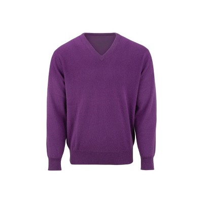 Lona Scott Men's Pure Cashmere V-Neck Jumper