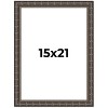 PosterPalooza | 15x21 Modern Bamboo Picture Frame, UV Acrylic, 5 Finishes - 2 of 4