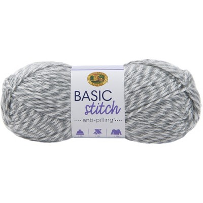 Lion Brand Basic Stitch Anti Pilling Yarn - Silver Heather