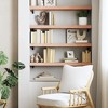 vidaXL Wall Shelf Light Brown 39.4 in.x11.8 in.x(0.8 in.-2.4 in.) Treated Solid Wood Oak - 3 of 4