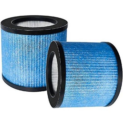Nispira True HEPA Replacement Filters, Compatible with TOPPIN TPAP002 Air Purifier Comfy Air C1, Compared to Part# TPFF002, 2-Pack