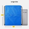 Hachikiko Drawstring Backpack Water Resistant String Bag Sports Sackpack Gym Sack with Side Pocket for Men Women - 4 of 4