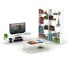 NicBex Geometric Bookcase 4/6/7-Shelf Art Deco Solid Wood Storage Unit Furniture for Office and Living Rooms, Bedroom, Apartment - 4 of 4