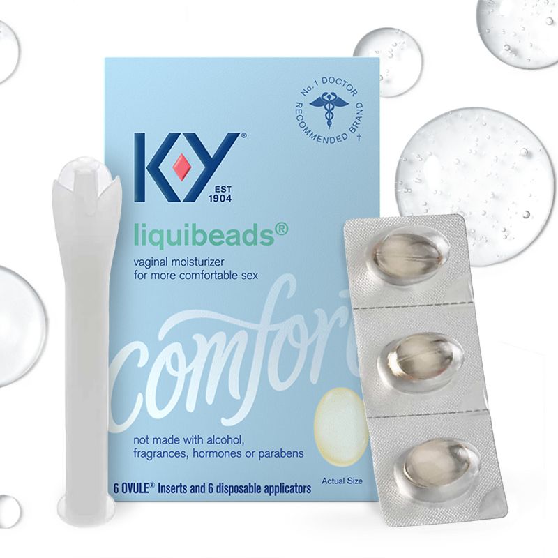 K-Y Liquibeads Vaginal Moisturizer - 6ct, 1 of 9