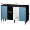 CAVINAS Sideboard Buffet Cabinet with Doors,Kitchen Storage Cabinet with 2 Drawers & Open Compartments,for Kitchen,Dining Room - 4 of 4