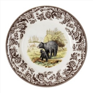 Spode Woodland 8” Dinner Plate, Perfect For Thanksgiving And Other Special Occasions, Made In England, Animal Motifs - 1 of 2