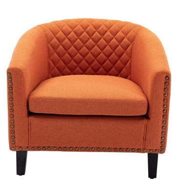 NicBex PU Leather Accent Chair Modern Leisure Armchair with Wood Legs Single Sofa Chair for Bedroom,Living Room
