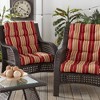 Kensington Garden 2pc 24"x22" Outdoor Seat and Back Chair Cushion Set - 2 of 4