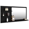 CLIHOME Mirror Engineered Wood, Acrylic Medium Bathroom Mirror Cabinet with 3 Shelves - 2 of 4