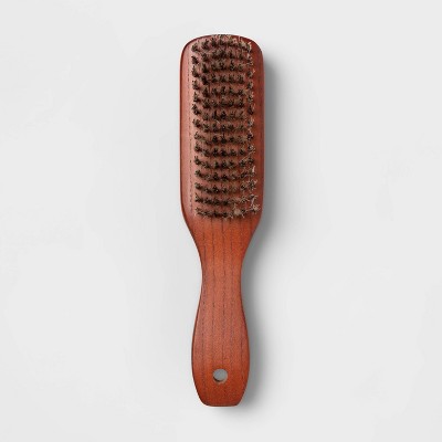 Bristle Hair Brush - Double Sided Soft and Hard Pocket Comb for Men Hair  Brushes, Facial Beard Brush