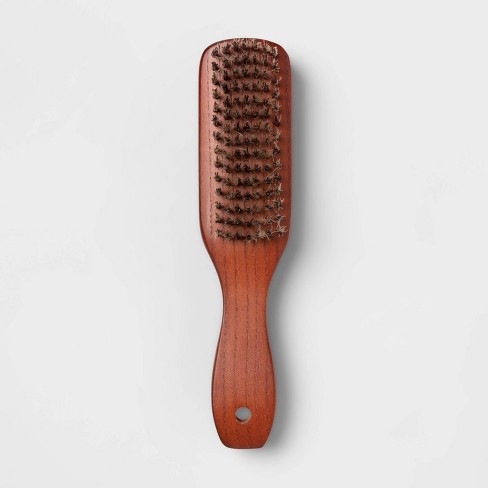 Fuller Brush Hair & Beard Brush - Pocket Hairbrush & Detangler w/ Boar Bristles