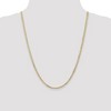 Black Bow Jewelry 3mm, 14k Yellow Gold, Open Concave Curb Chain Necklace - 2 of 4